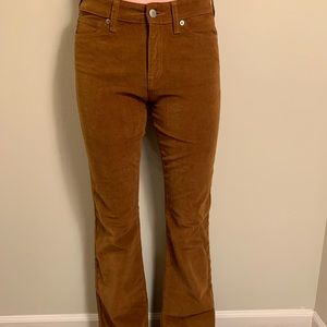 Lucky Brand brown corduroy flare pants
